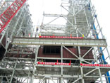广东平海电厂锅炉钢结构大板梁吊装工程